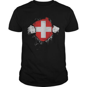 Blood Insides Switzerland Flag Shirt